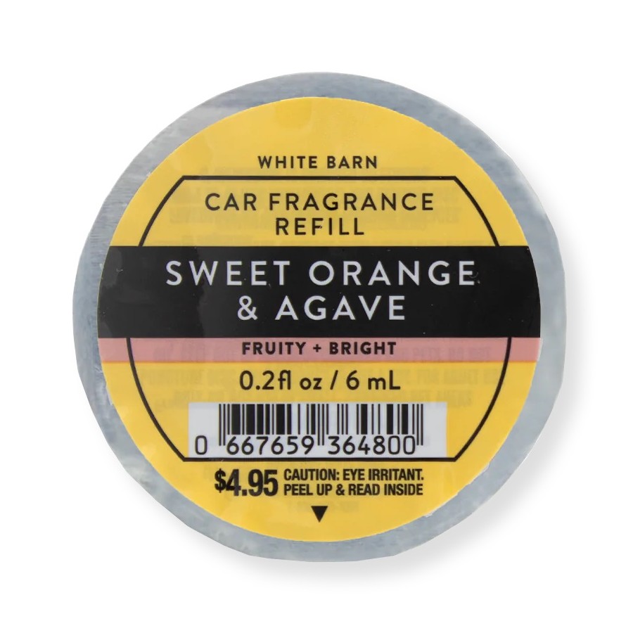 Sweet orange & Agave car refill