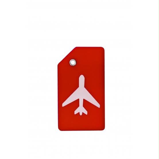 Bright Red Silicone Luggage Tag