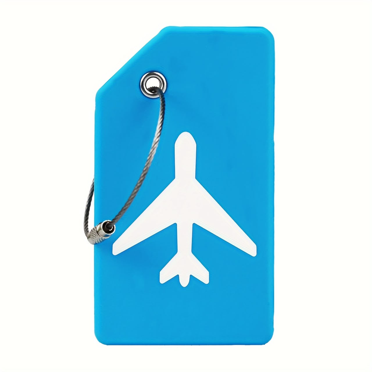 Bright Blue Silicone Luggage Tag